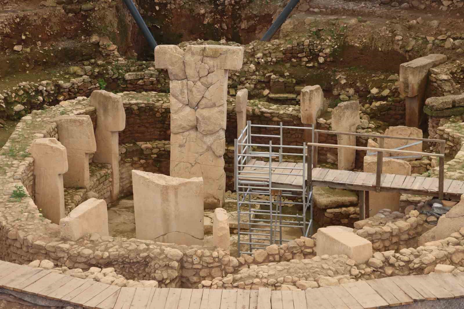 Yeşile bürünen Göbeklitepe havadan görüntülendi
