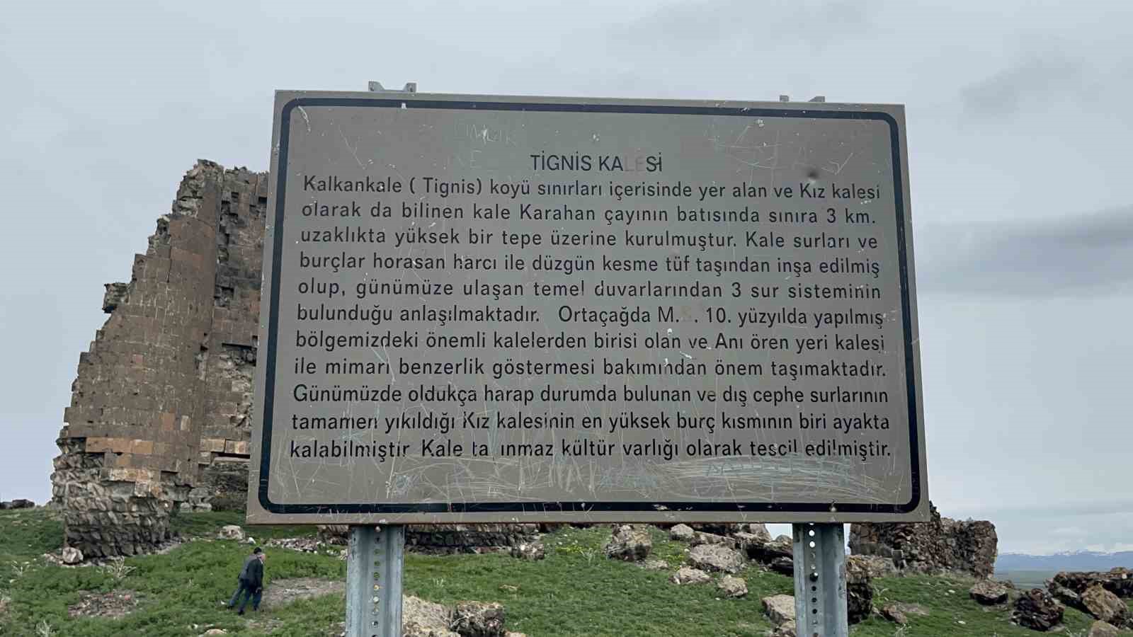 Kars&rsquo;taki bin yıllık Kız Kalesi yok olma tehlikesiyle karşı karşıya
