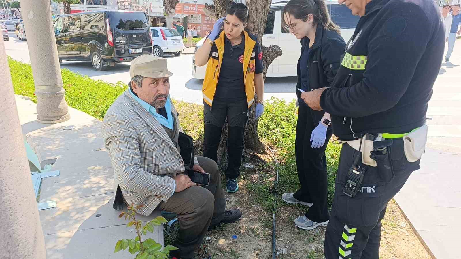 Yaya ge&ccedil;idinde aracın &ccedil;arptığı kişi yaralandı
