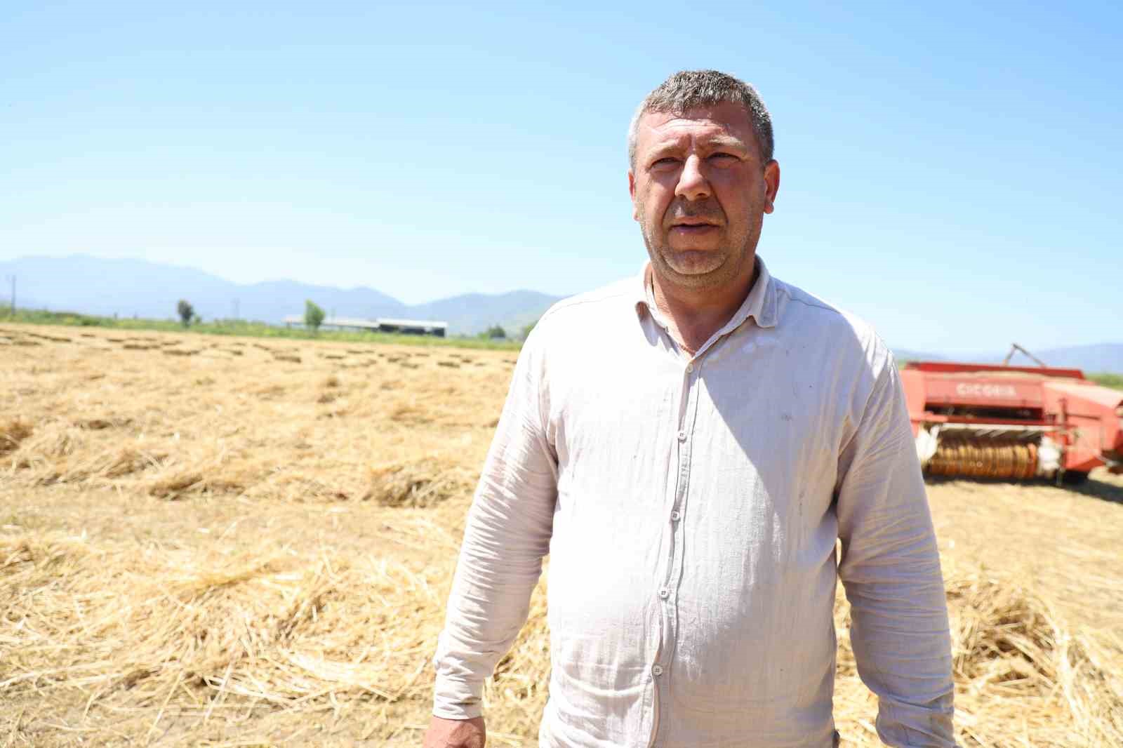 &Ccedil;ine Ovası&rsquo;nda balya mesaisi başladı
