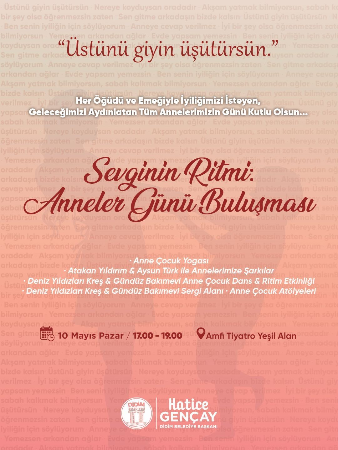 Didim Belediyesi’nden Anneler Günü’ne özel etkinlik