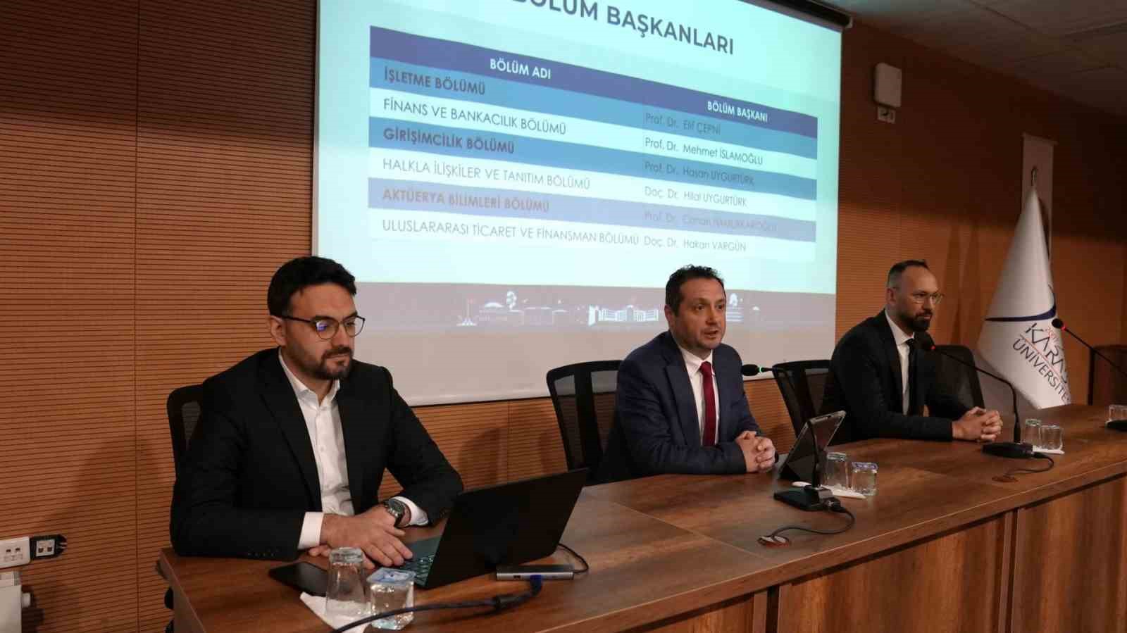 Karab&uuml;k &Uuml;niversitesi İşletme Fak&uuml;ltesinde akademik kurul toplandı
