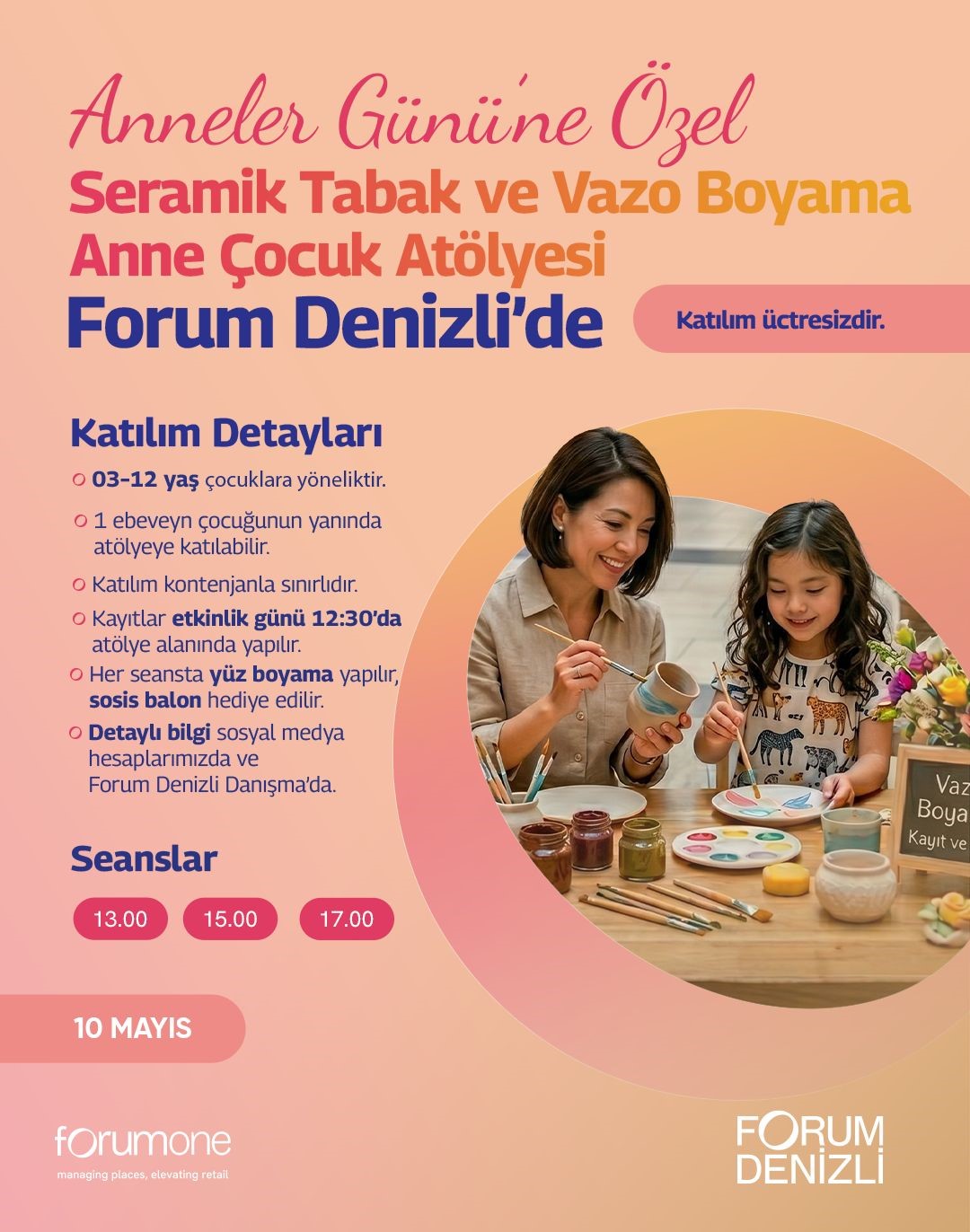 Forum Denizli’de Anneler Günü etkinlikleri