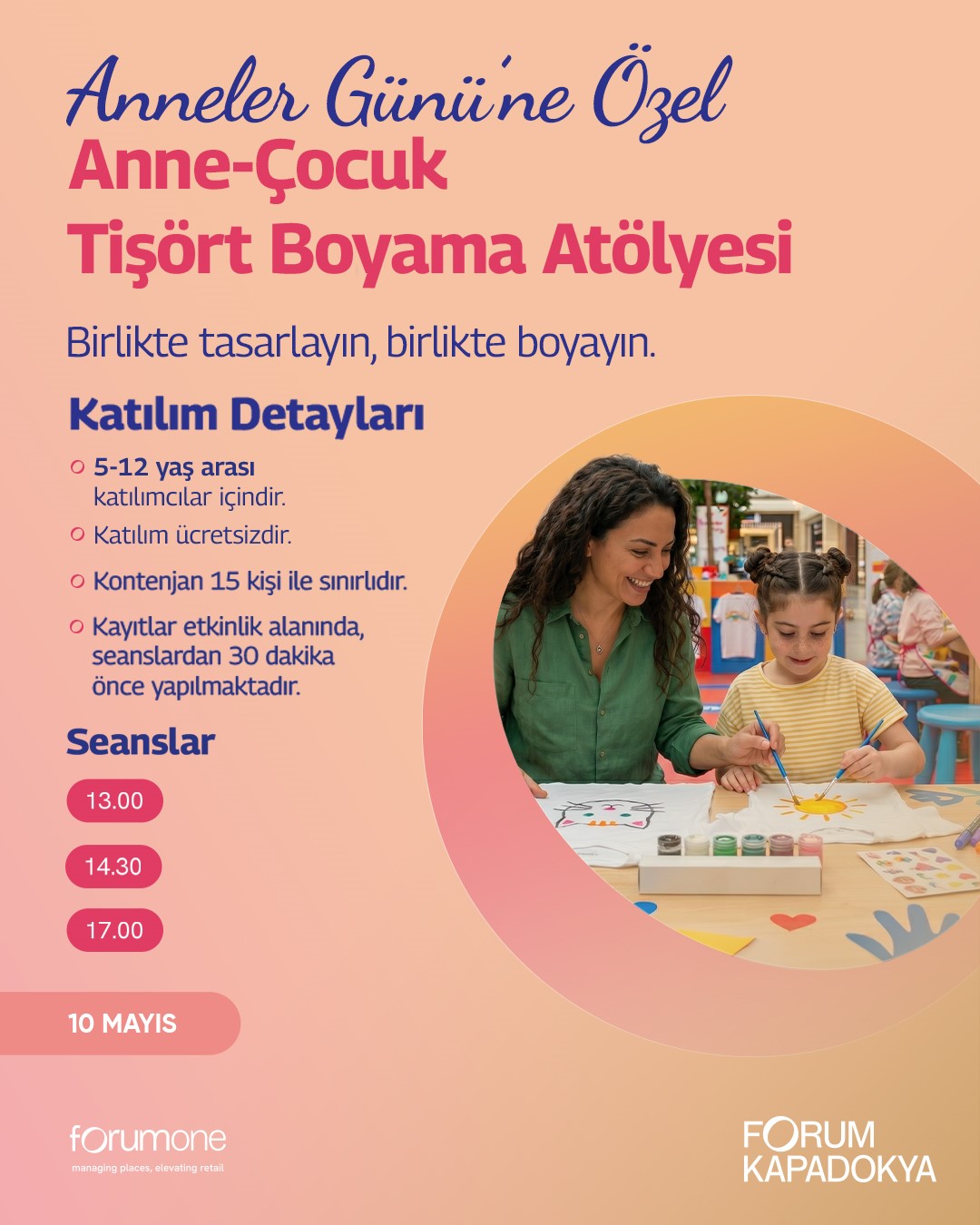 Anneler G&uuml;n&uuml; etkinlikleri Forum Kapadokya&rsquo;da
