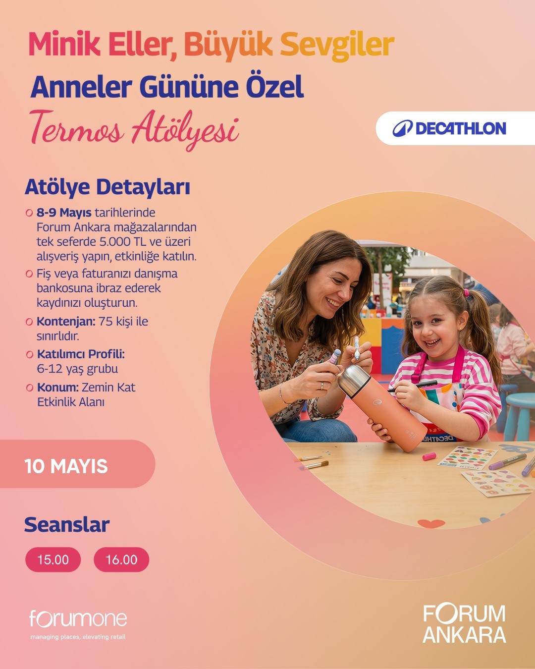 Forum Ankara’da Anneler Günü’ne özel atölyeler