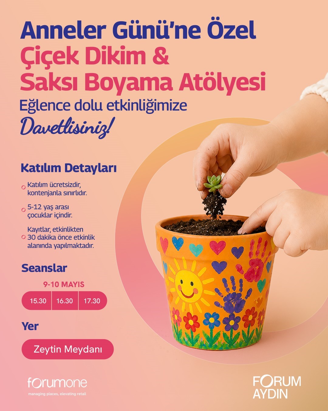 Forum Aydın’da Anneler Günü çiçeklerle kutlanacak