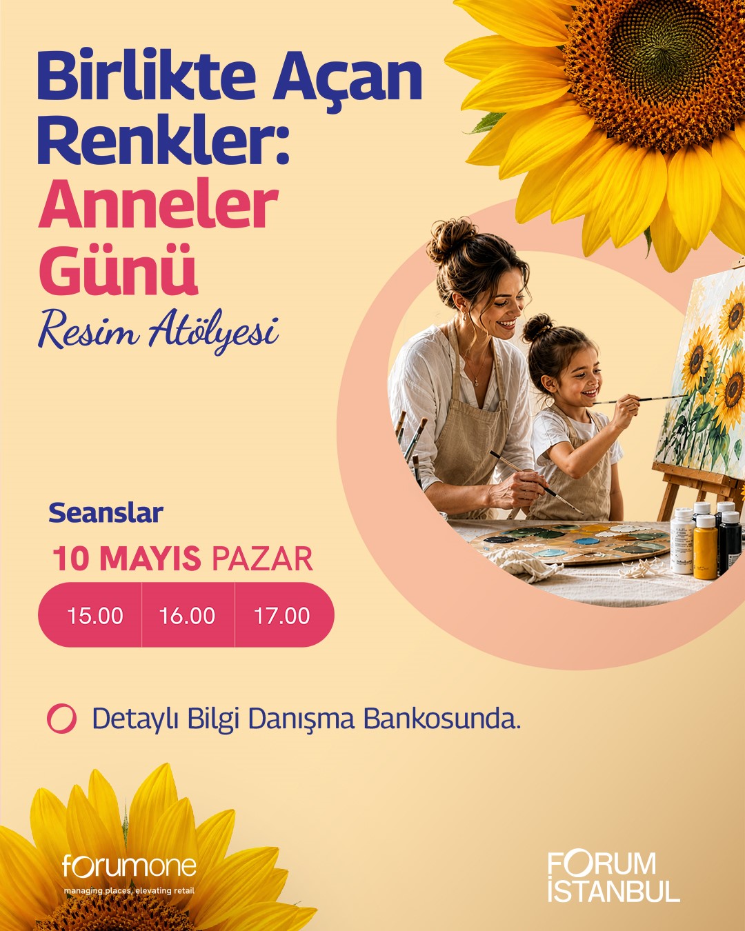 Van Gogh ve Dali’den ilham alan Anneler Günü Atölyesi Forum İstanbul’da