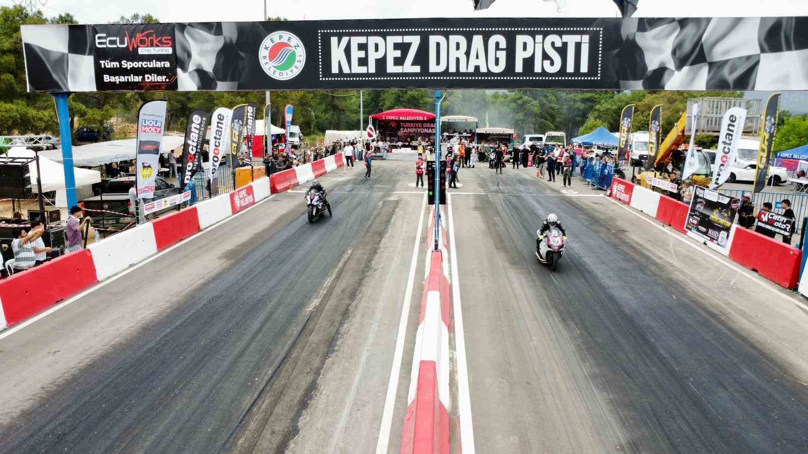 Kepez’de motodrag heyecanı başladı