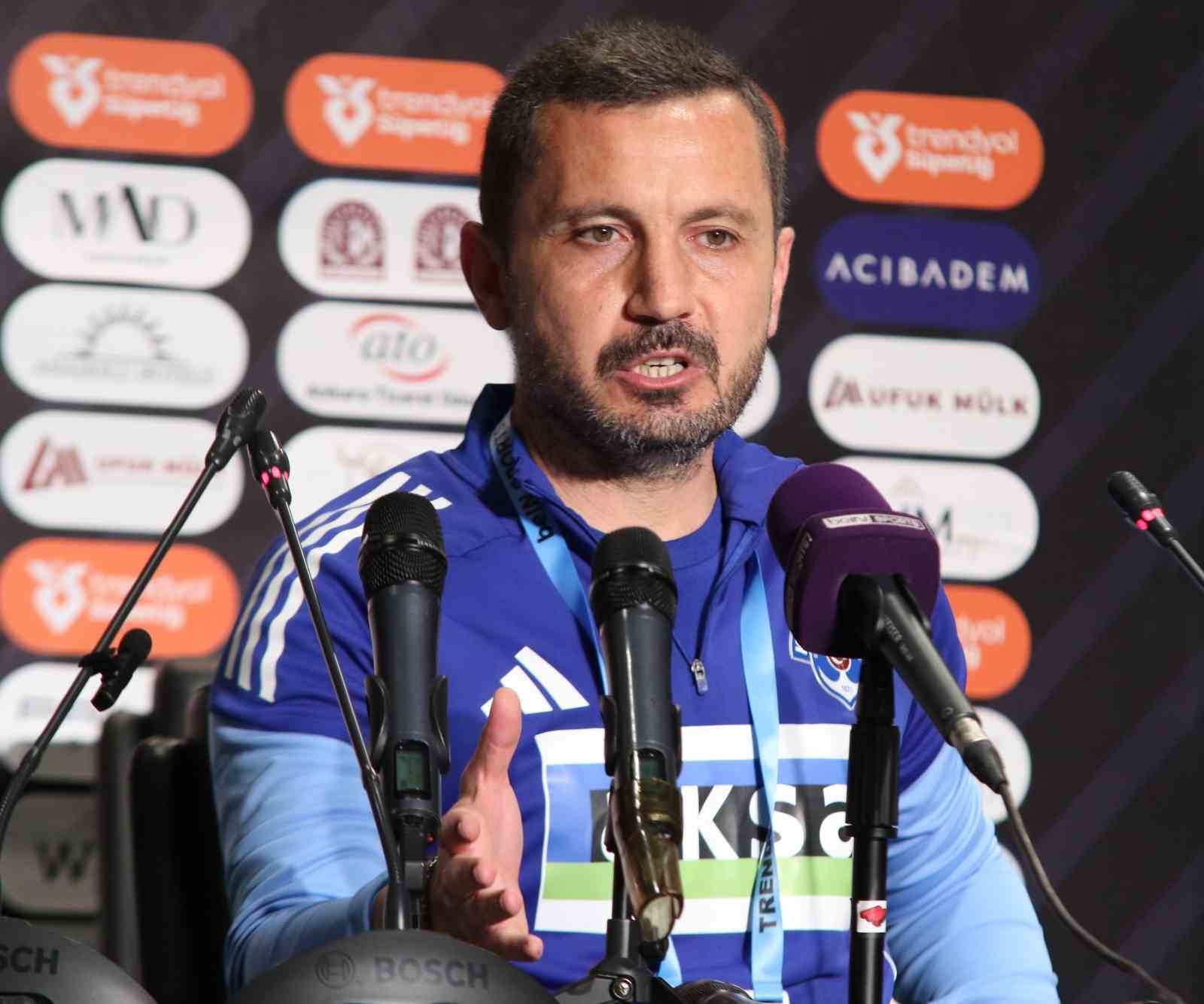 İlker P&uuml;ren: "Tek d&uuml;ş&uuml;ncemiz Galatasaray ma&ccedil;ından 1 puan alıp k&uuml;mede kalmak"
