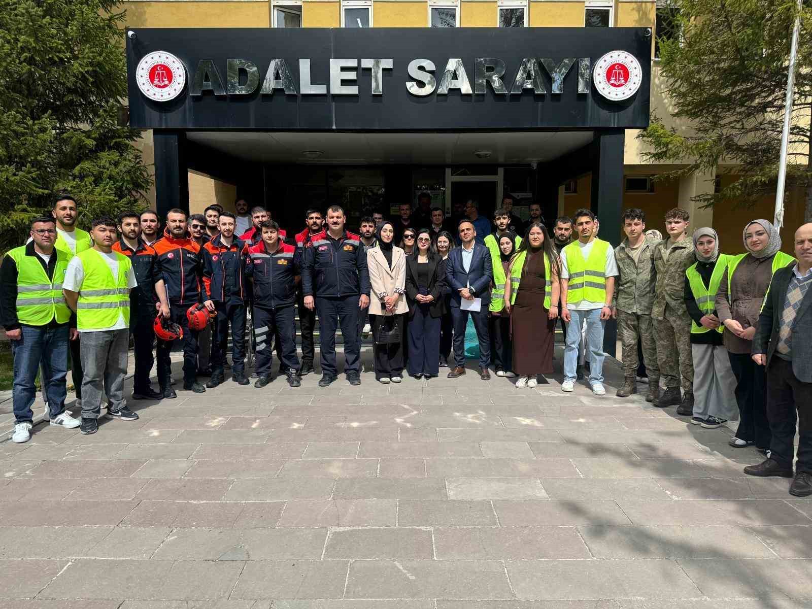 Adliyede iş sağlığı ve g&uuml;venliği tatbikatı yapıldı
