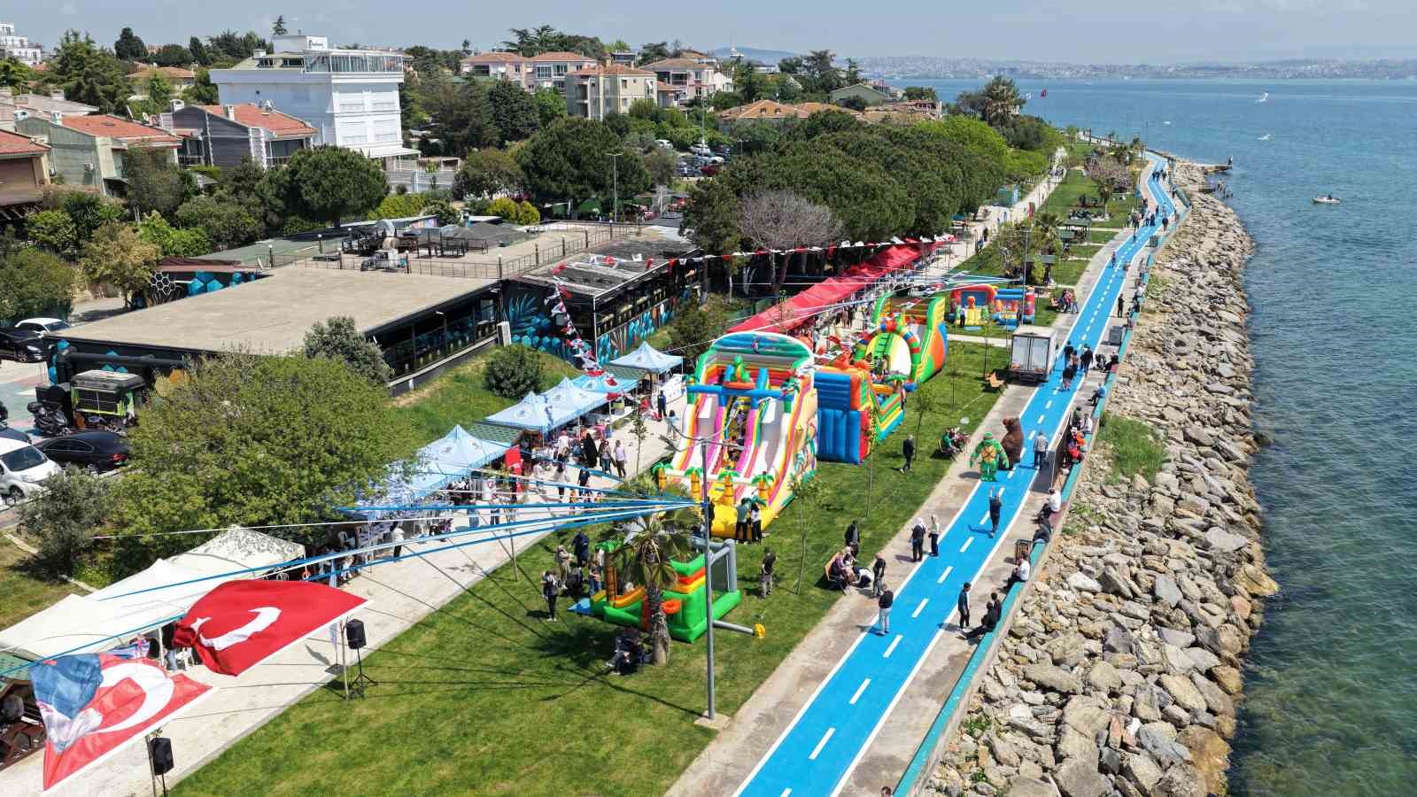Tuzla Yeşil Kıyı Parkı yenilenen yüzüyle hizmete açıldı