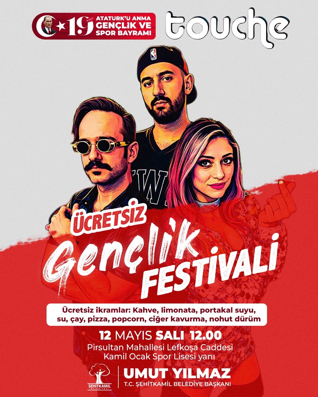 Şehitkamil&rsquo;de 19 Mayıs coşkusu gen&ccedil;lik festivali ile başlıyor
