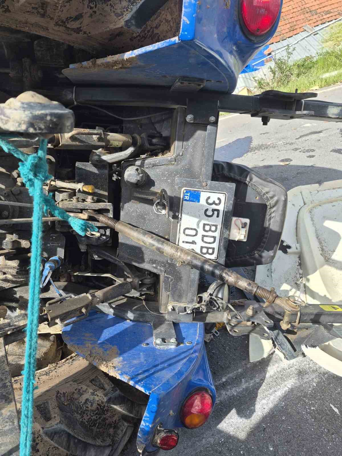 Sındırgı&rsquo;da trakt&ouml;r kazası: 1 yaralı
