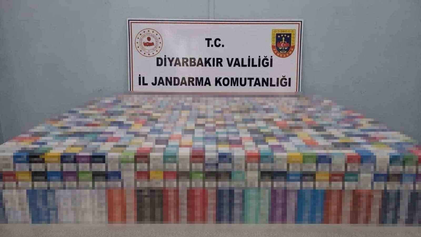 Diyarbakır’da 40 bin paket kaçak sigara ele geçirildi