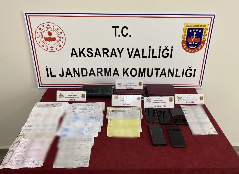 Aksaray’da tefeci operasyonu: 3 tutuklama