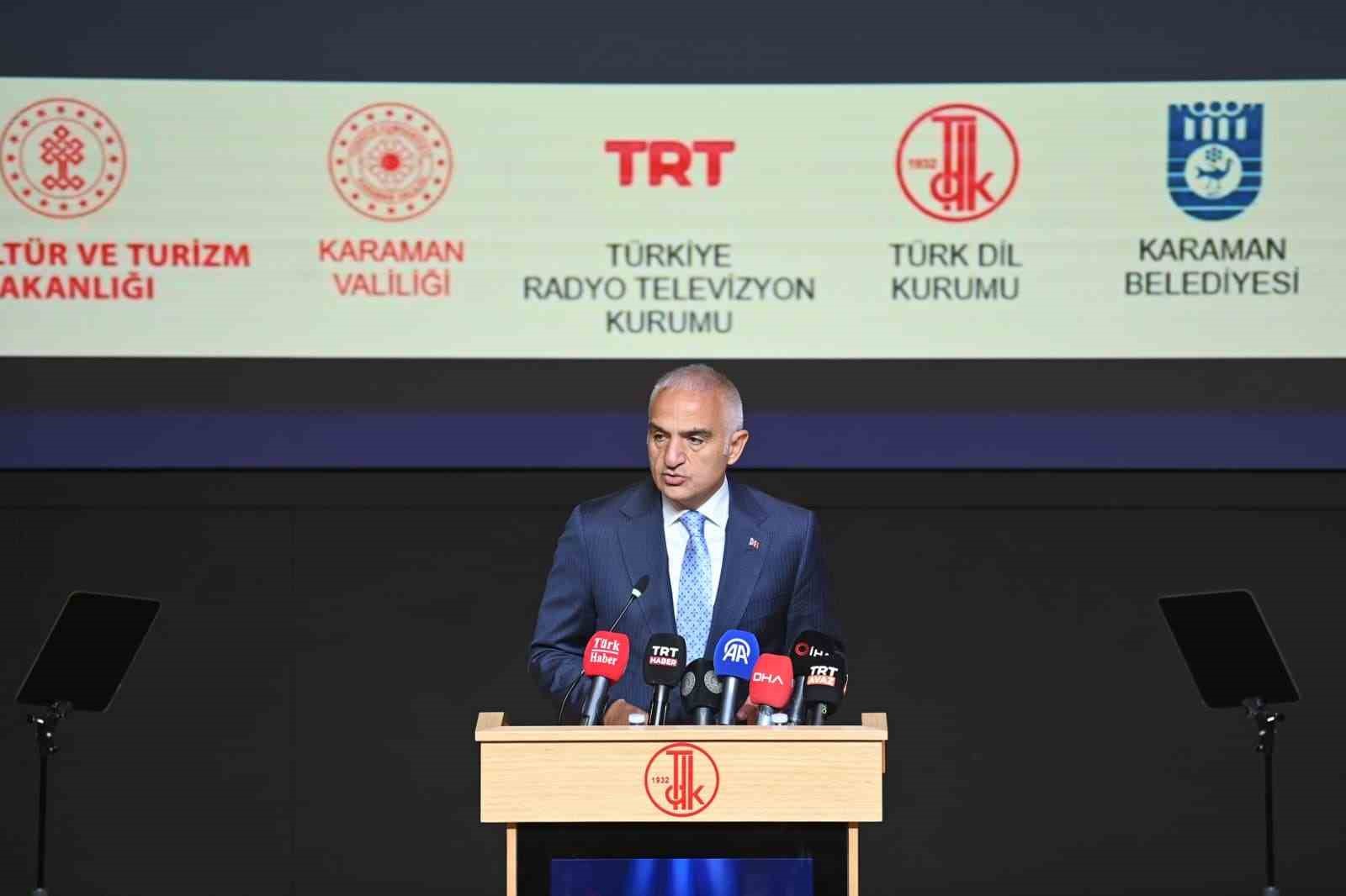 Bakan Ersoy: "Türkçe, uçsuz bucaksız Türkistan topraklarından Anadolu’ya uzanan bir medeniyet yürüyüşünün sesidir"