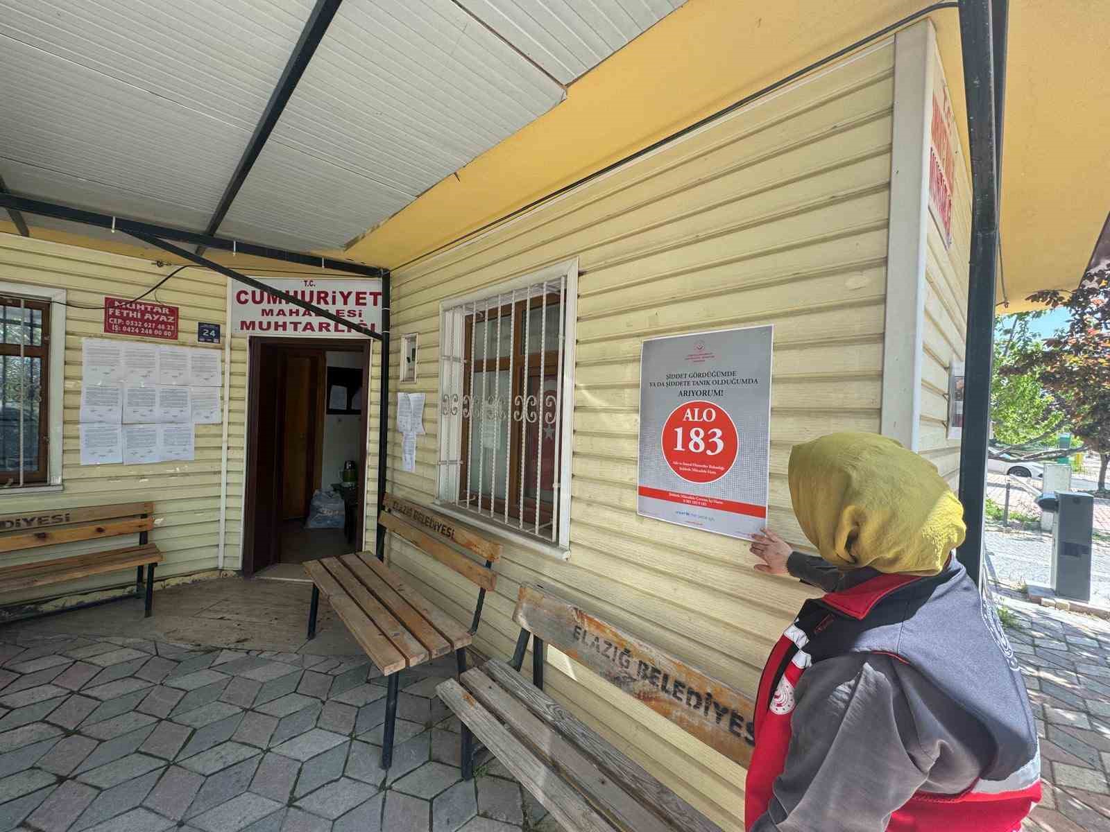 Elazığ’da kadına yönelik şiddetle mücadele çalışması