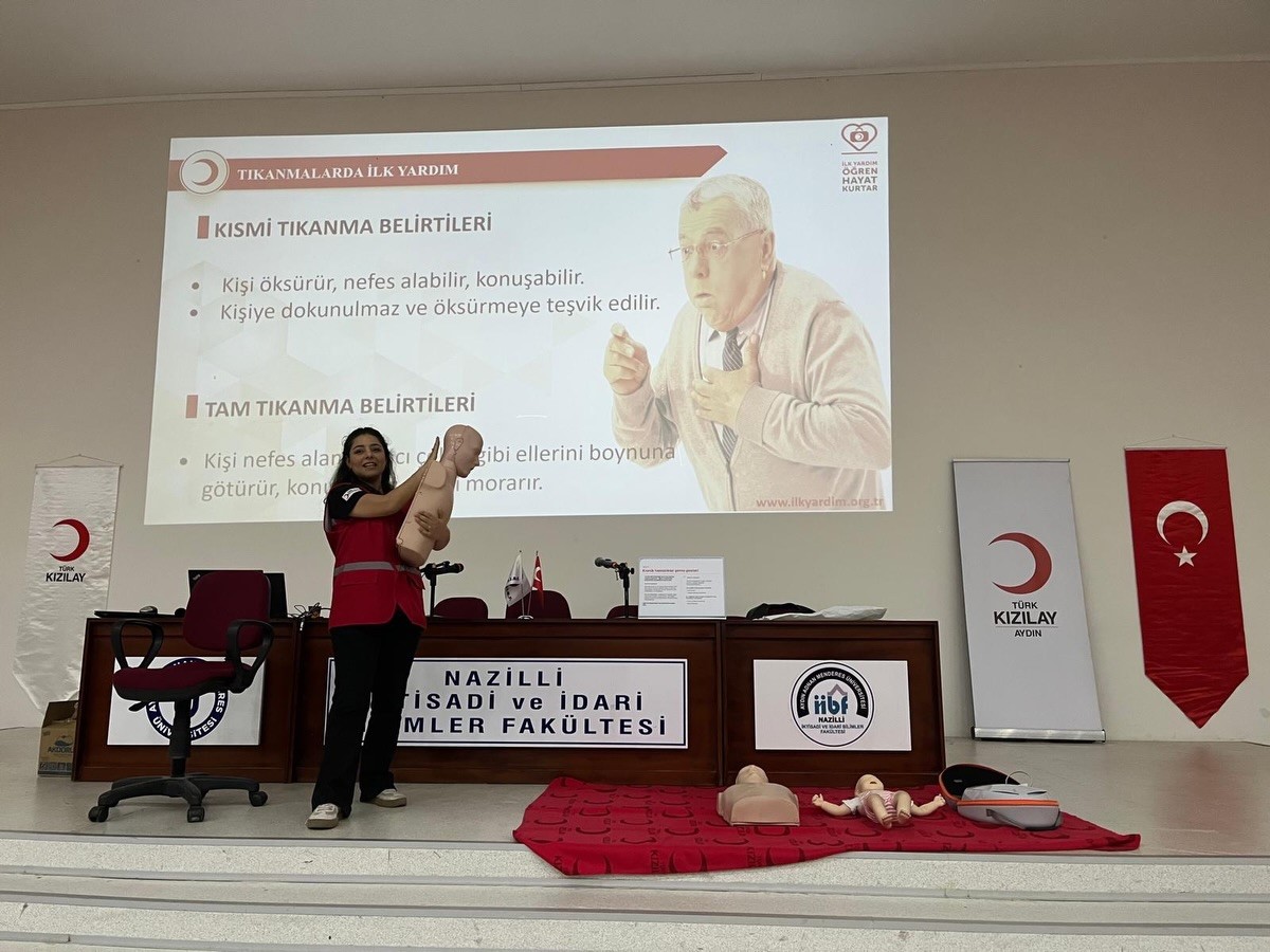 Kızılay Aydın’dan üniversite öğrencilerine eğitim