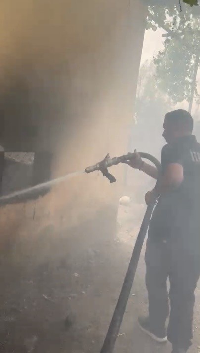 Osmaniye’de kiler yangınında kedi ve yavruları kurtarıldı