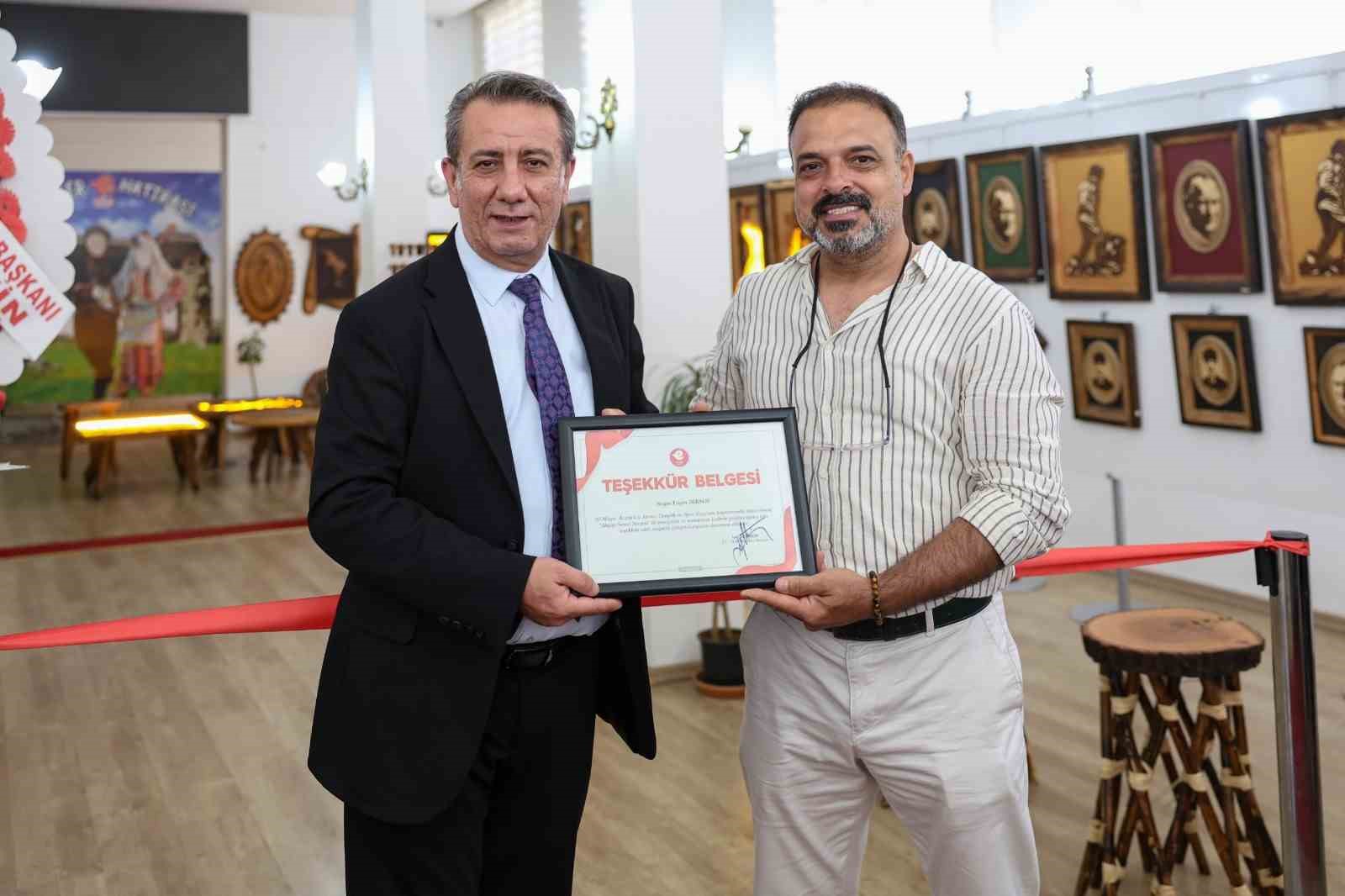 Başkan Yetişkin&rsquo;den ahşap sanatına destek
