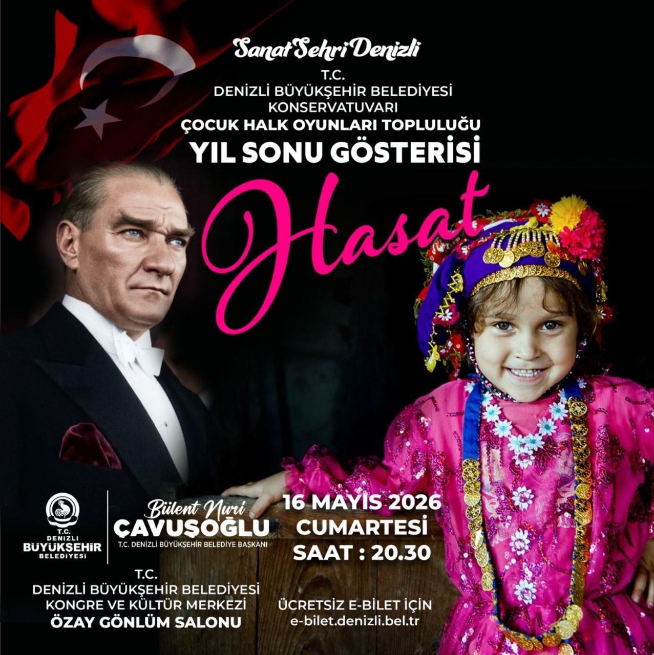 Denizli’nin minik yıldızları sahneye çıkıyor