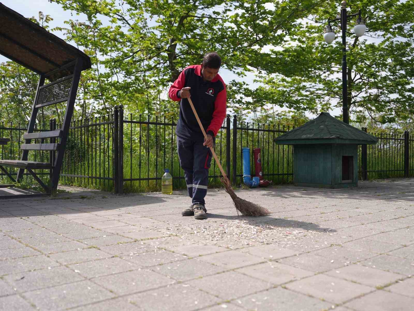 Melen Su Park&rsquo;ta utandıran manzara
