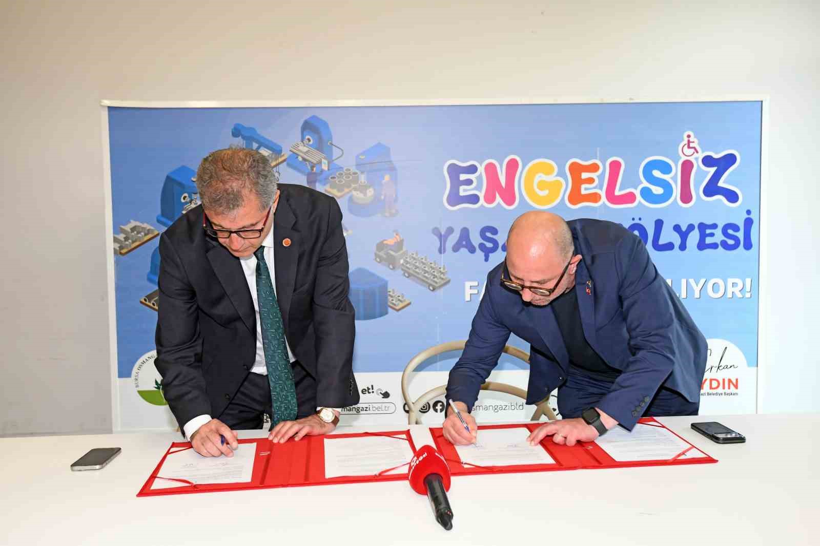 Osmangazi Belediyesi’nden engelli bireyler için üretim atölyesi
