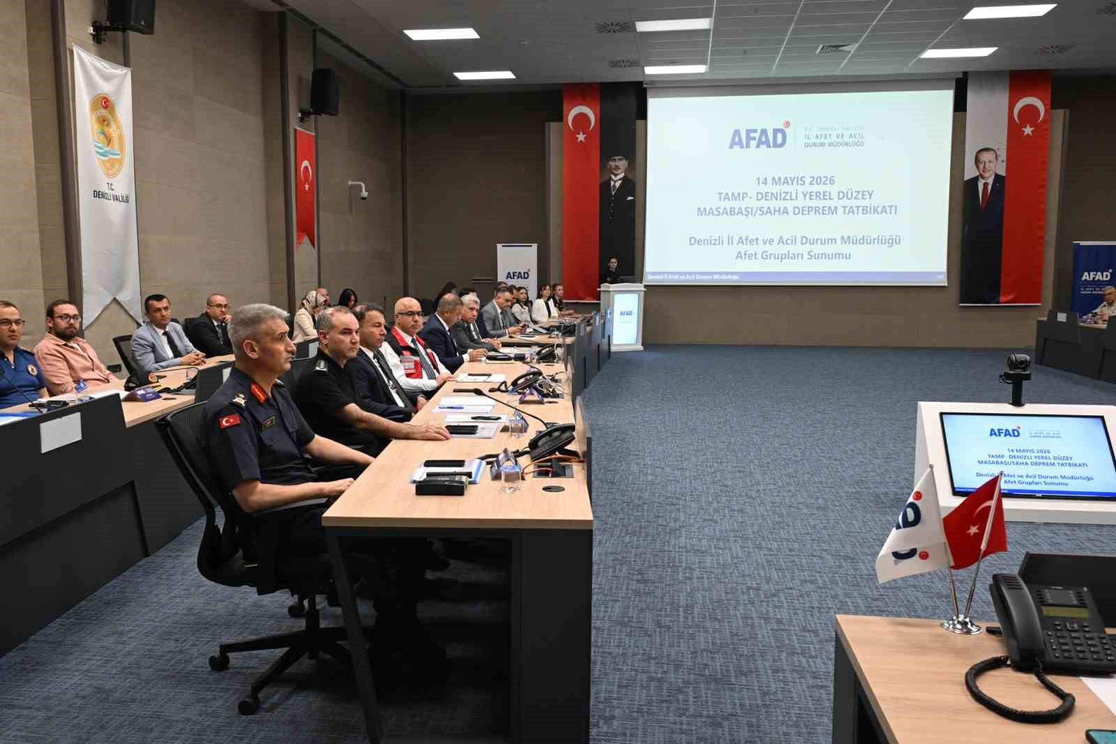 Denizli’nin afetlere karşı hazırlıkları gözden geçirildi

