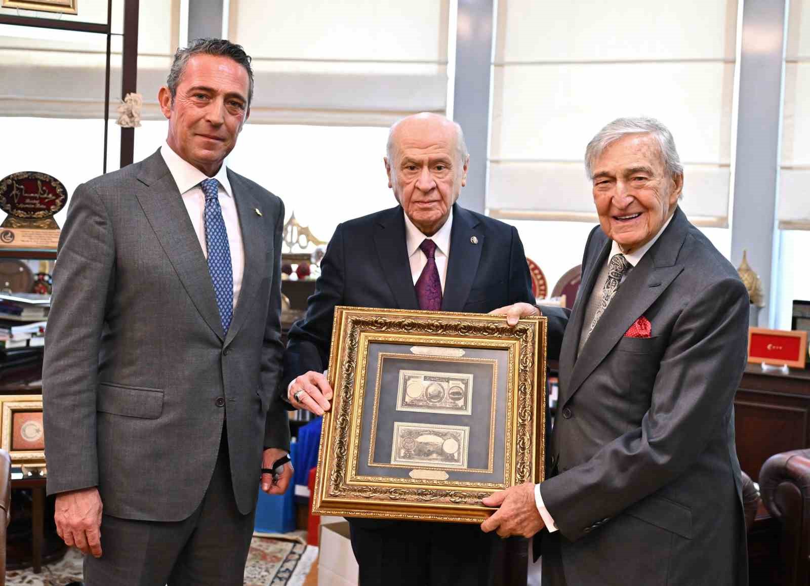 MHP Genel Başkanı Bahçeli, Rahmi Koç ve Ali Koç’u kabul etti