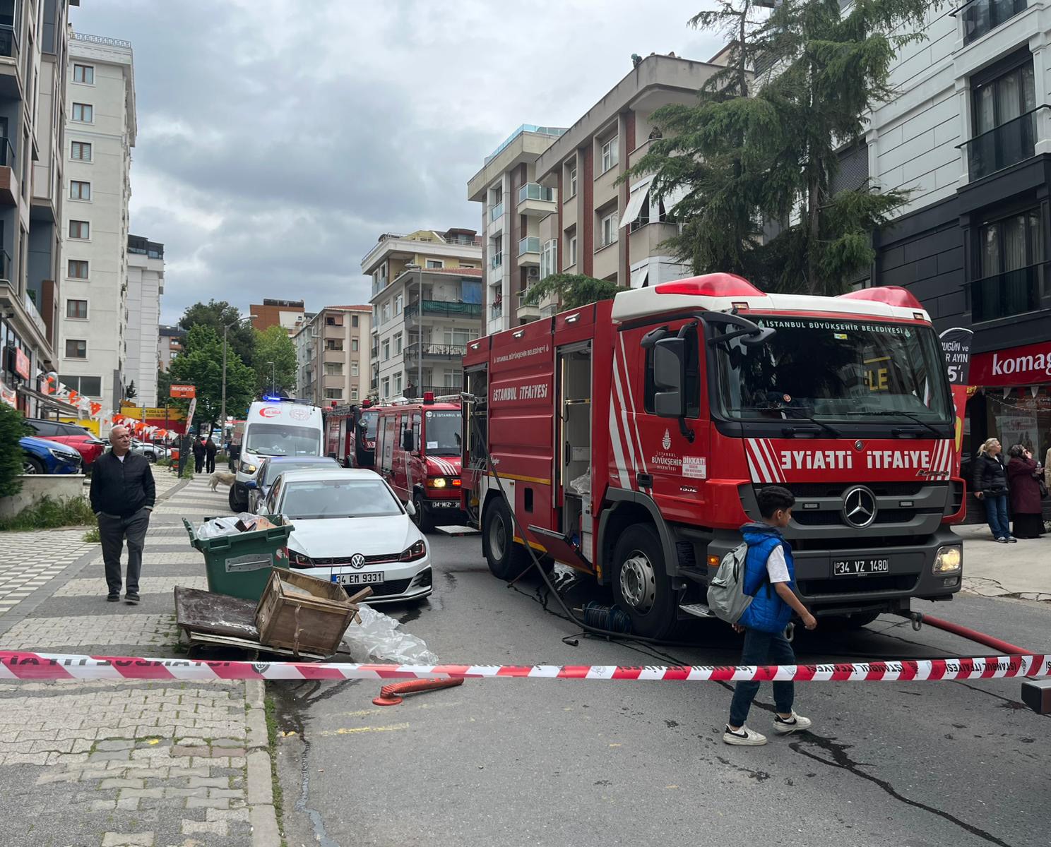 Maltepe&rsquo;de depo yangını

