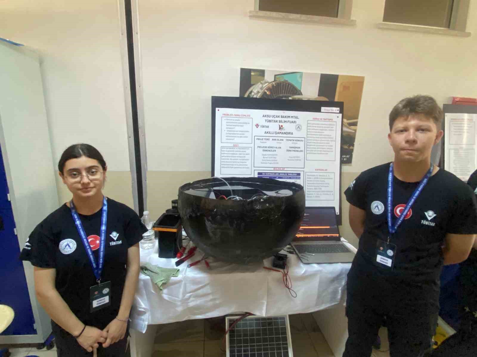 Aksu U&ccedil;ak Bakım Lisesi&rsquo;nde bilim fuarı a&ccedil;ıldı
