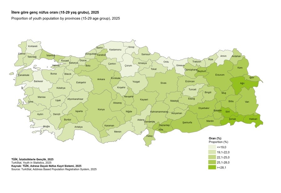 Aydın’da genç nüfus oranı yüzde 12,5 oldu