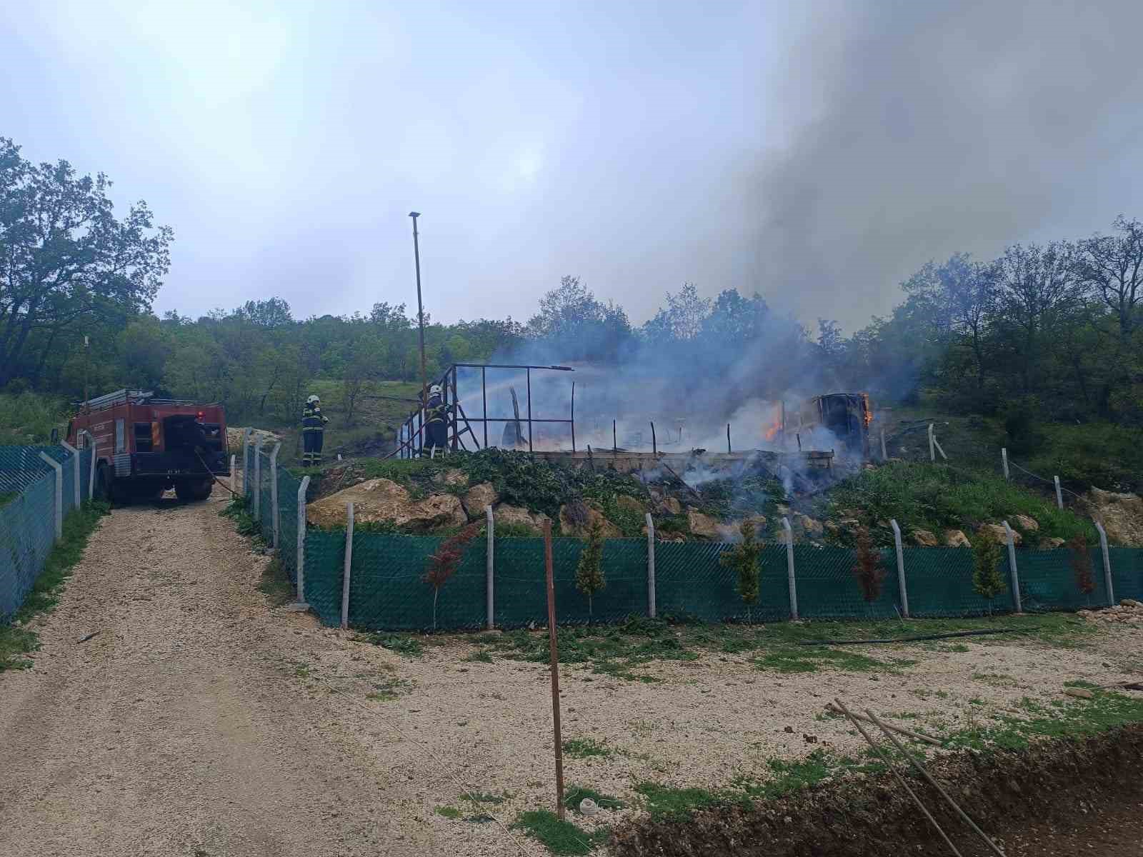 Bilecik&rsquo;te bağ evinde yangın
