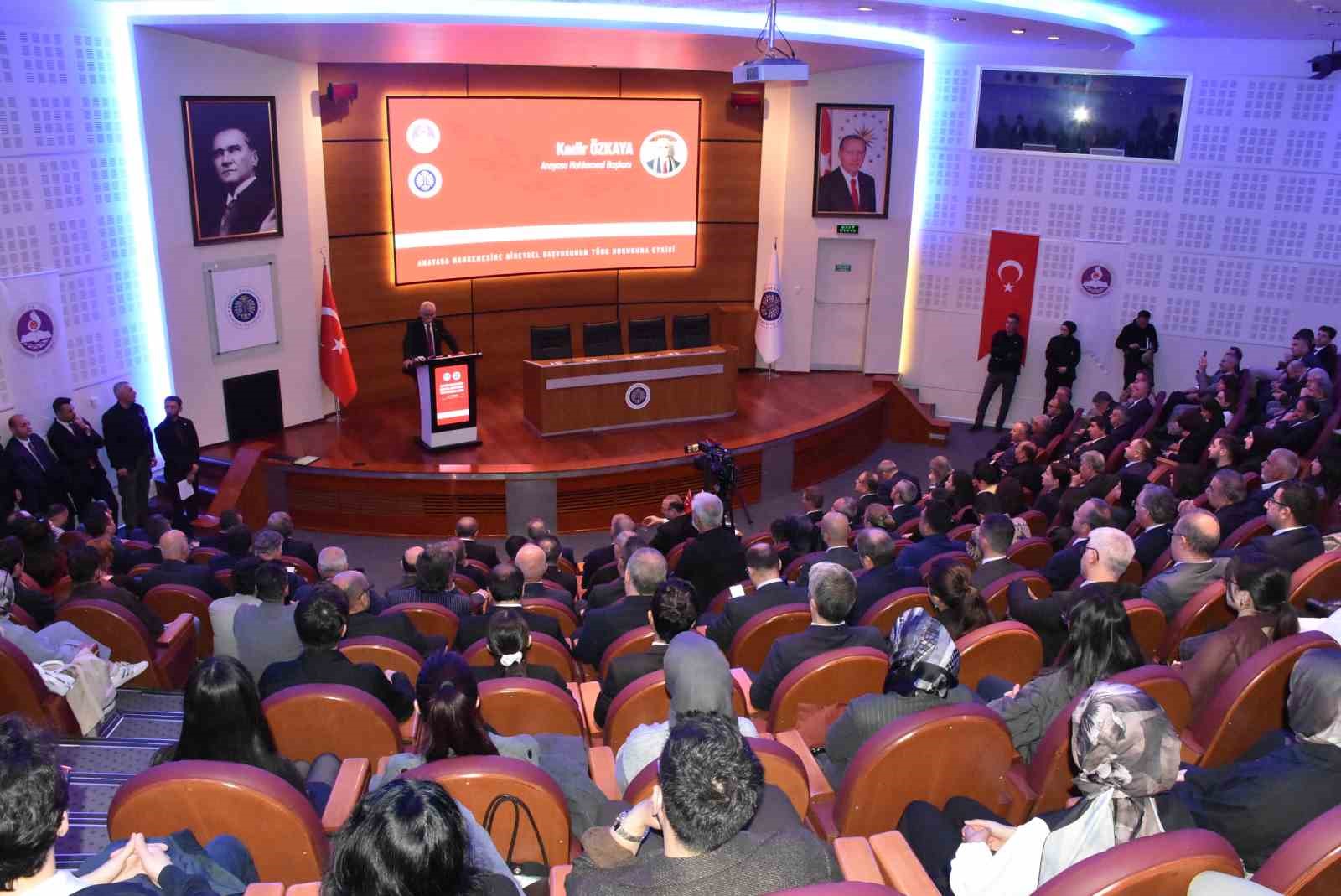 Anayasa Mahkemesi Başkanı Özkaya’dan "hak odaklı yaklaşım" vurgusu
