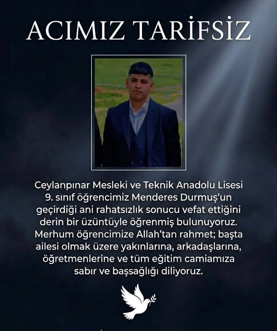 Okulda kalp krizi ge&ccedil;iren lise &ouml;ğrencisi hayatını kaybetti
