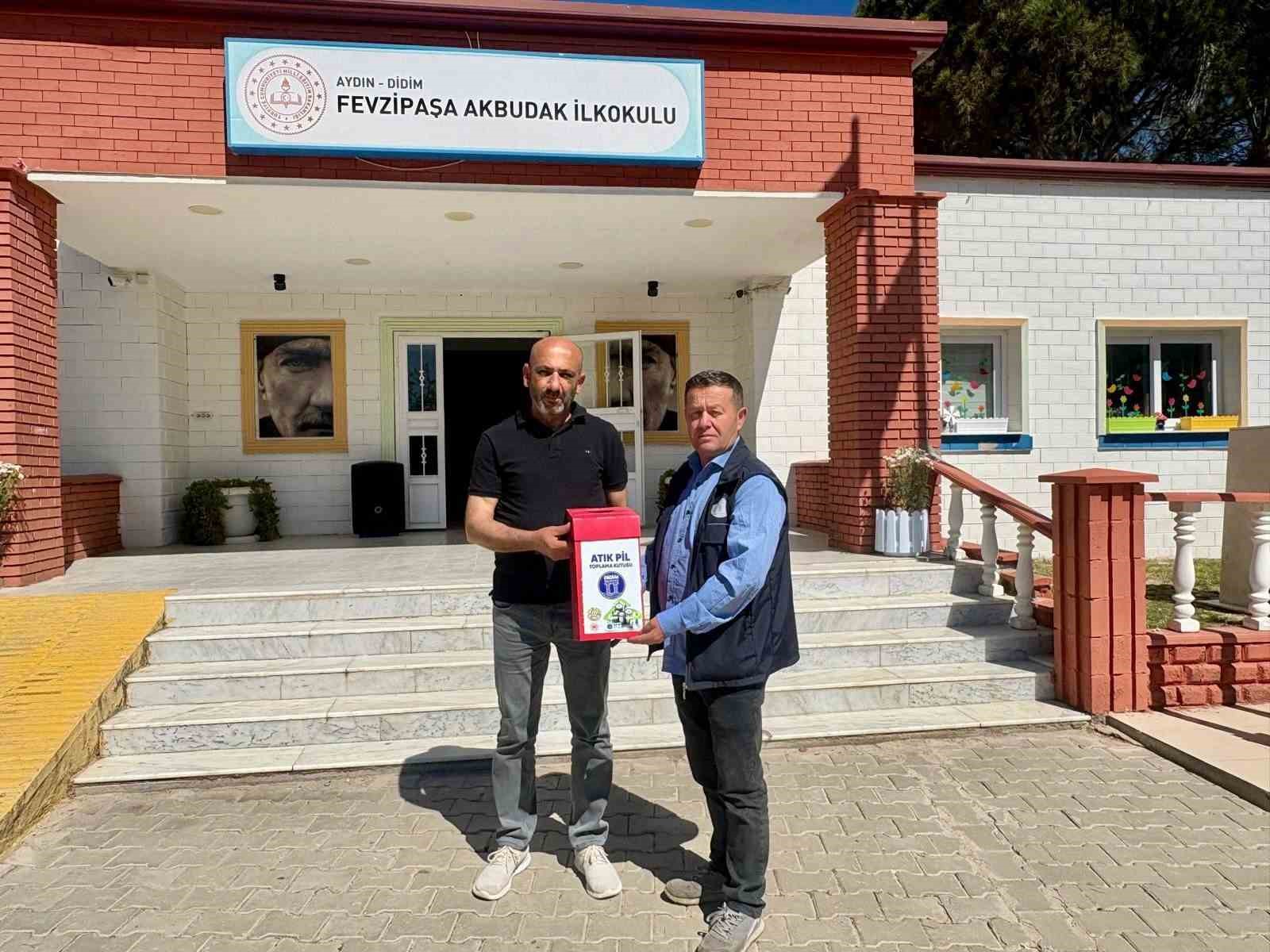 Didim&rsquo;de atık piller geri d&ouml;n&uuml;ş&uuml;me kazandırılıyor
