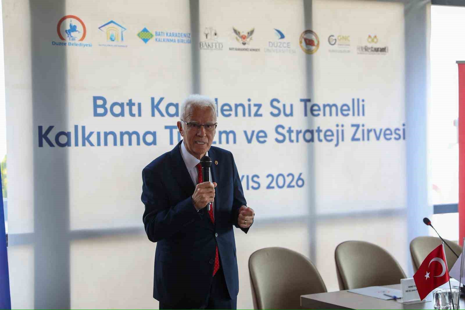 D&uuml;zce&rsquo;de su temelli kalkınma ve turizm zirvesi d&uuml;zenlendi
