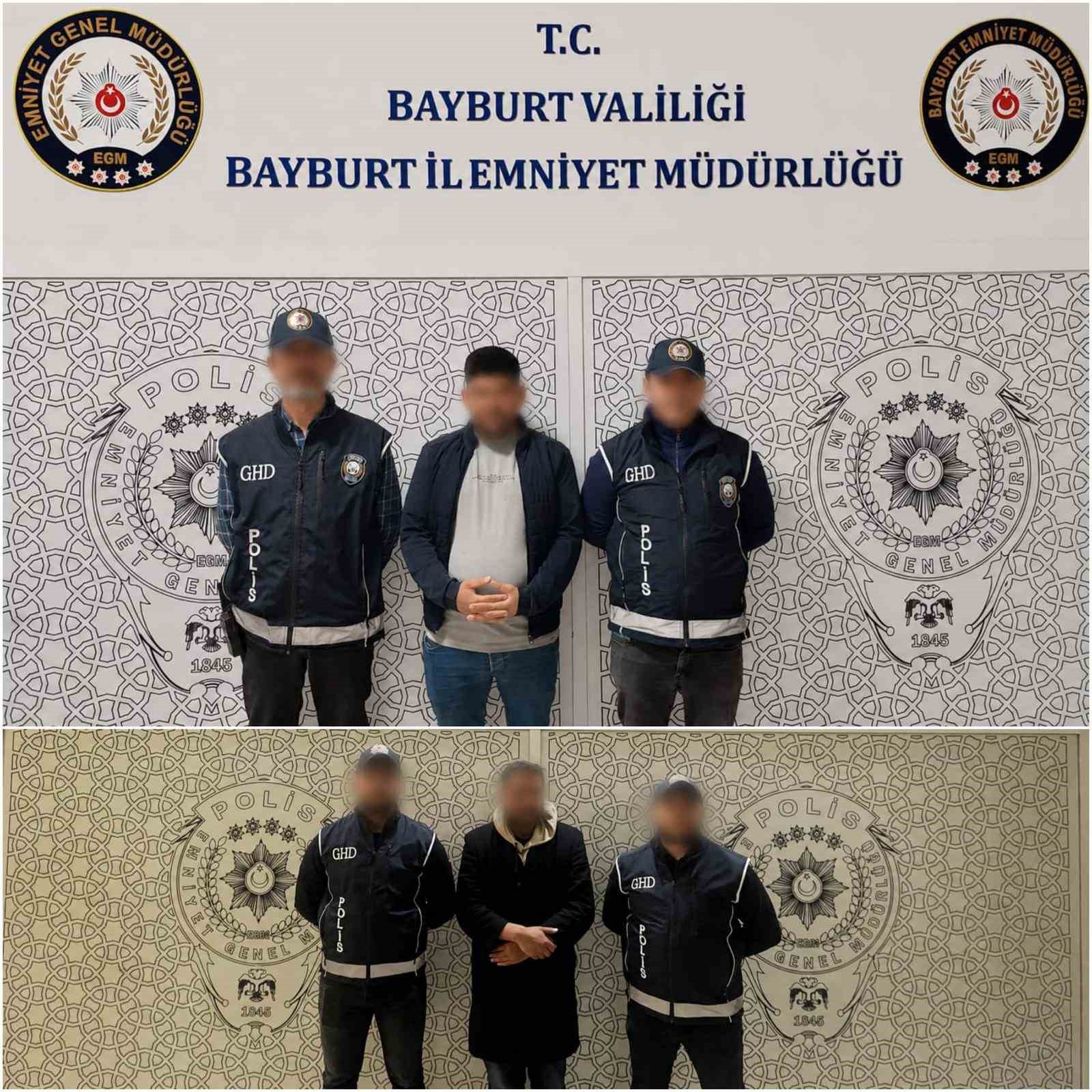 Bayburt&rsquo;ta 5 d&uuml;zensiz g&ouml;&ccedil;men yakalandı
