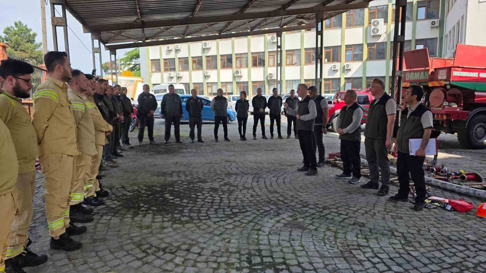 Zonguldak’ta orman yangınına karşı işbaşı eğitimleri sürüyor