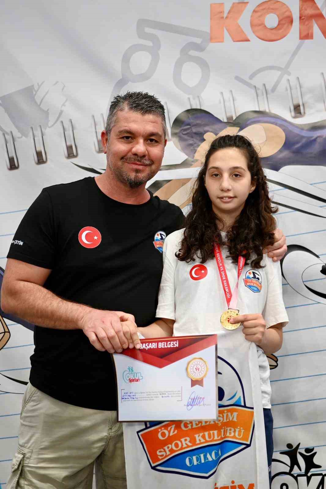 Muğlalı &ouml;zel sporcu Ada, T&uuml;rkiye şampiyonu oldu
