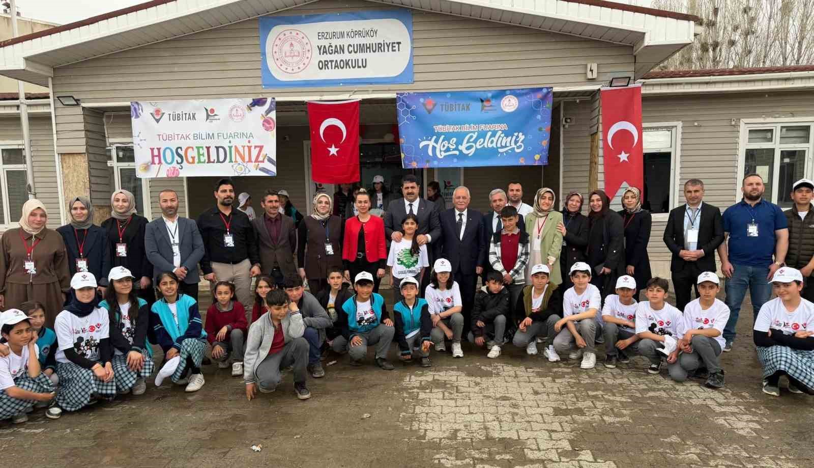 Köprüköy’de bilim fuarı yoğun ilgi gördü