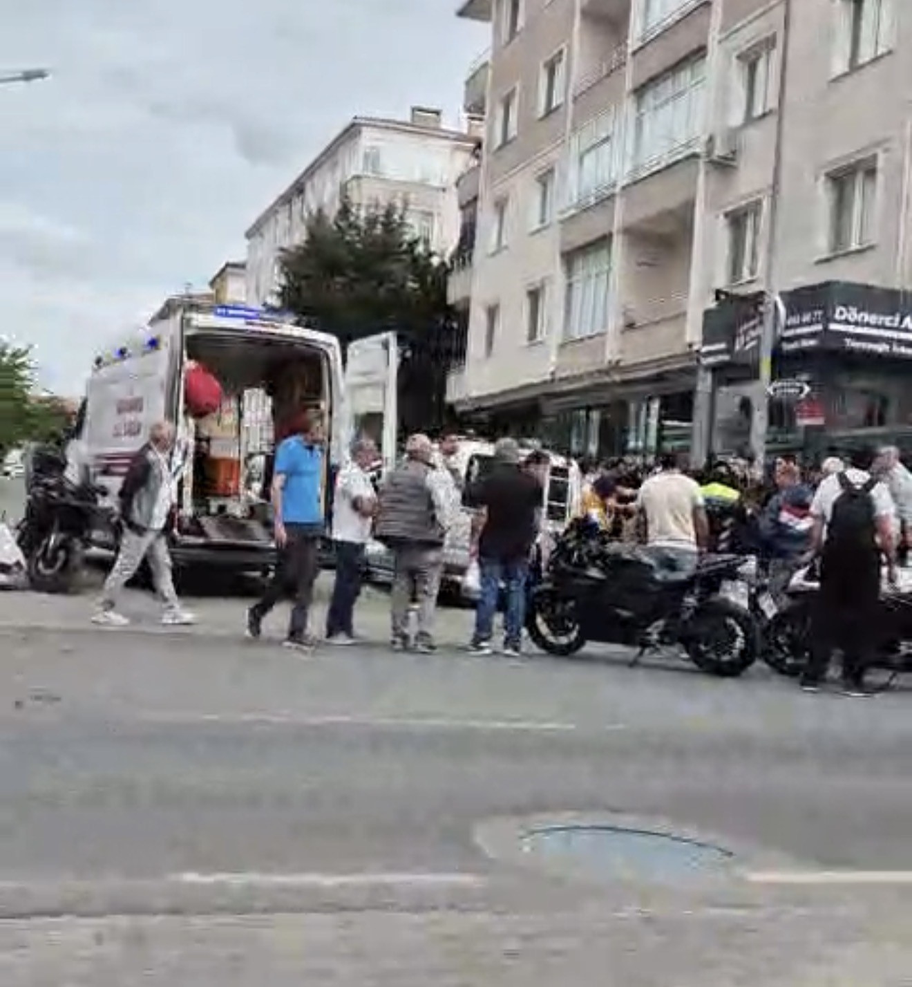 Lüleburgaz’da motosikletin çarptığı yaya yaralandı