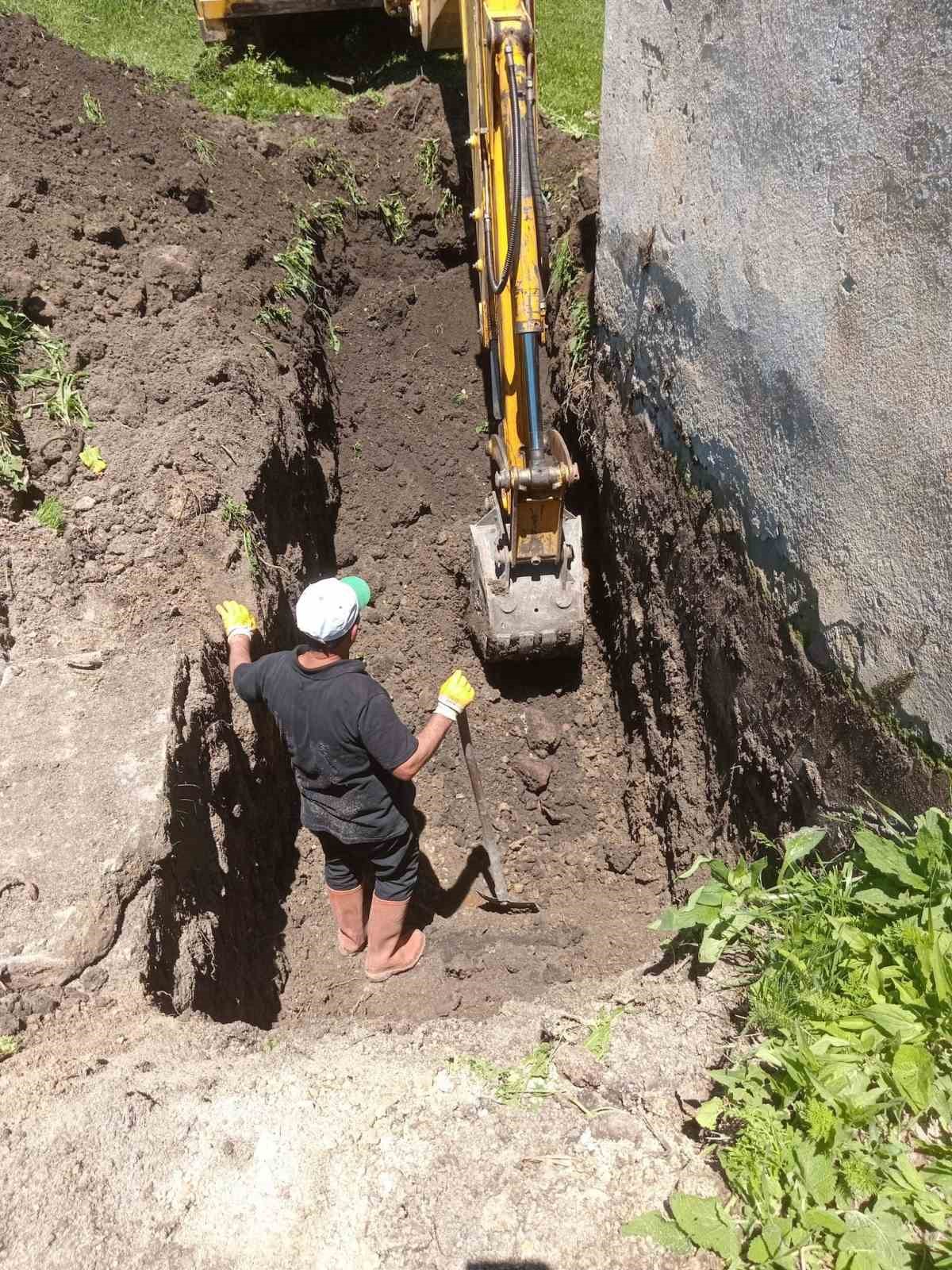 İl&ccedil;ede doğalgaz altyapı &ccedil;alışmaları devam ediyor
