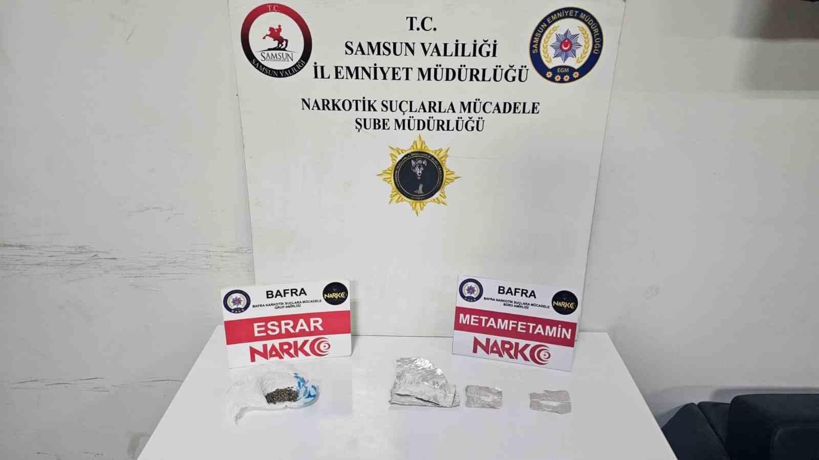 Bafra’da uyuşturucu operasyonunda 1 tutuklama