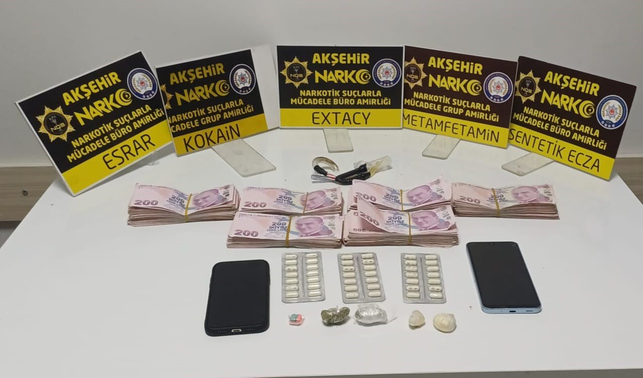 Akşehir’de uyuşturucu operasyonu: 1 tutuklama