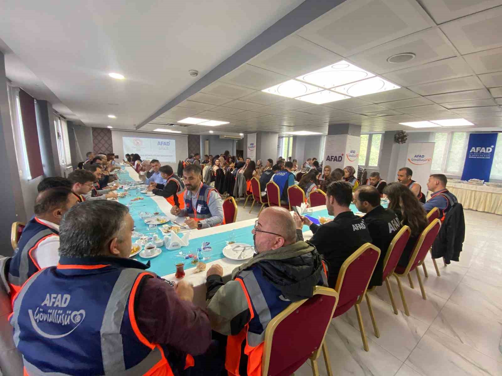 Bartın’da 74 AFAD gönüllüsüne sertifikaları verildi