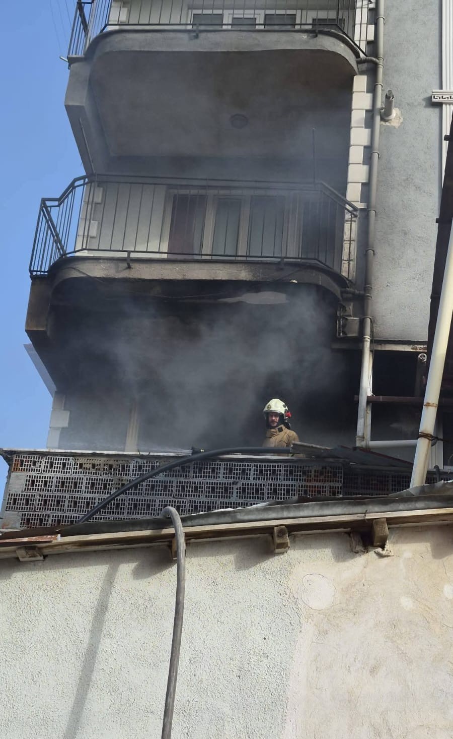 Burdur’da evde yangın paniği
