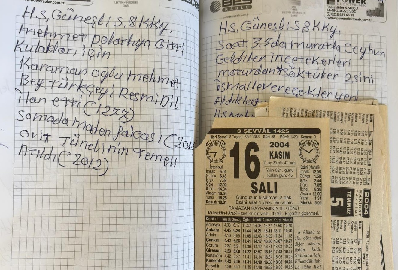 Bir ömrü defterlere sığdırarak 59 yıldır günlük tutuyor