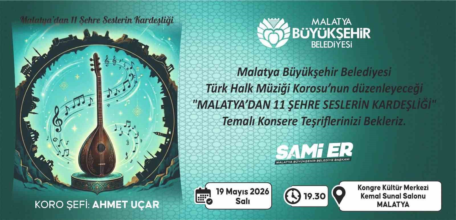 Malatya’dan 11 şehre türkü köprüsü