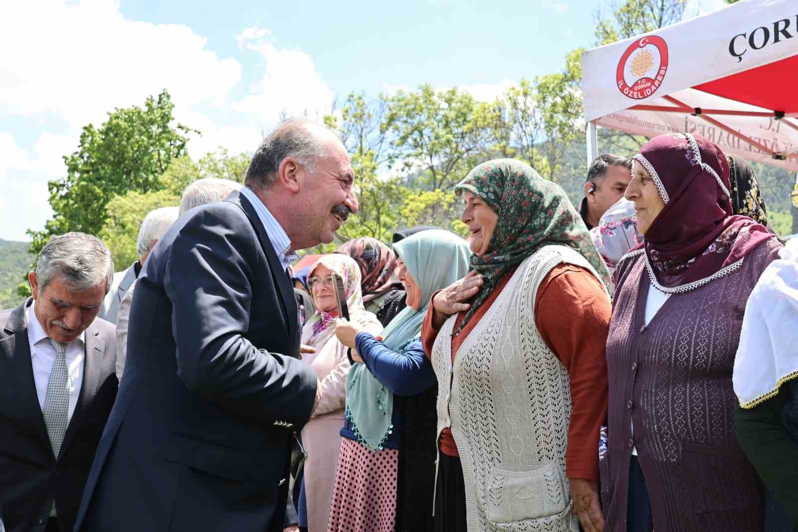 Kıbrıs Gazisi istedi, k&ouml;y meydanında vali ve belediye başkanı halay &ccedil;ekti
